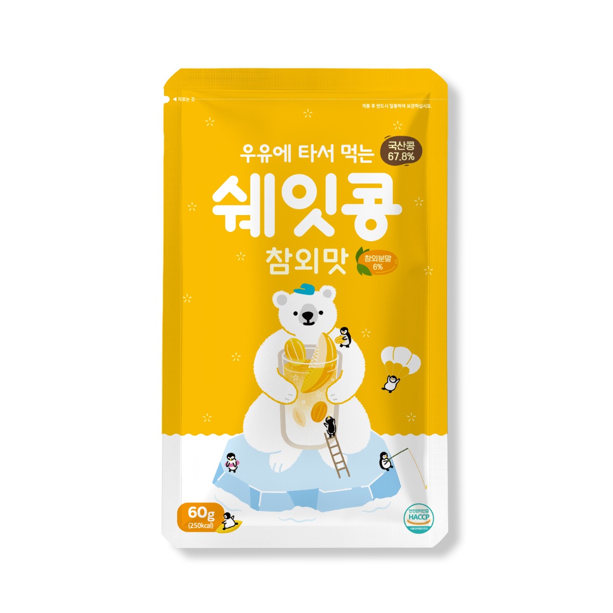 삼진식품 쉐잇콩 참외맛 60g, 1개 - 상품 이미지