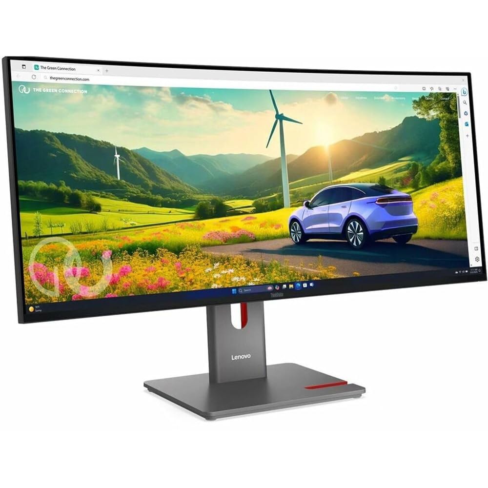 레노버 씽크비전 P34WD-40 34인치 클래스 UWQHD 커브드 스크린 LED 모니터 - 21 9 이클립스 블랙 - 상품 이미지