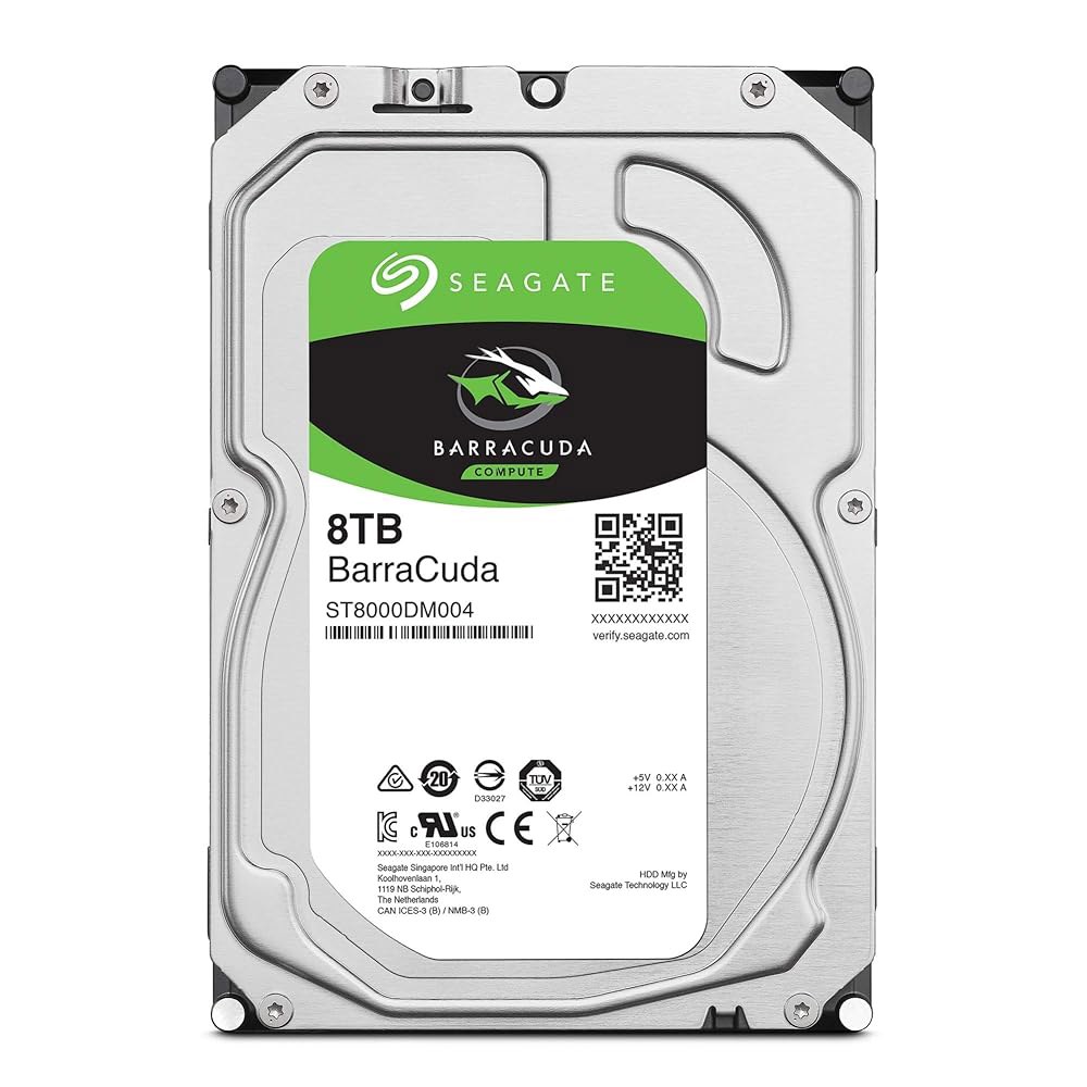 Seagate Barracuda 8TB 내장 하드 드라이브 HDD 컴퓨터 데스크탑 PC용 3.5인치 SATA 6Gb/s 5400RPM 256MB 캐시(ST8000DMZ04/004) - 상세 이미지 3