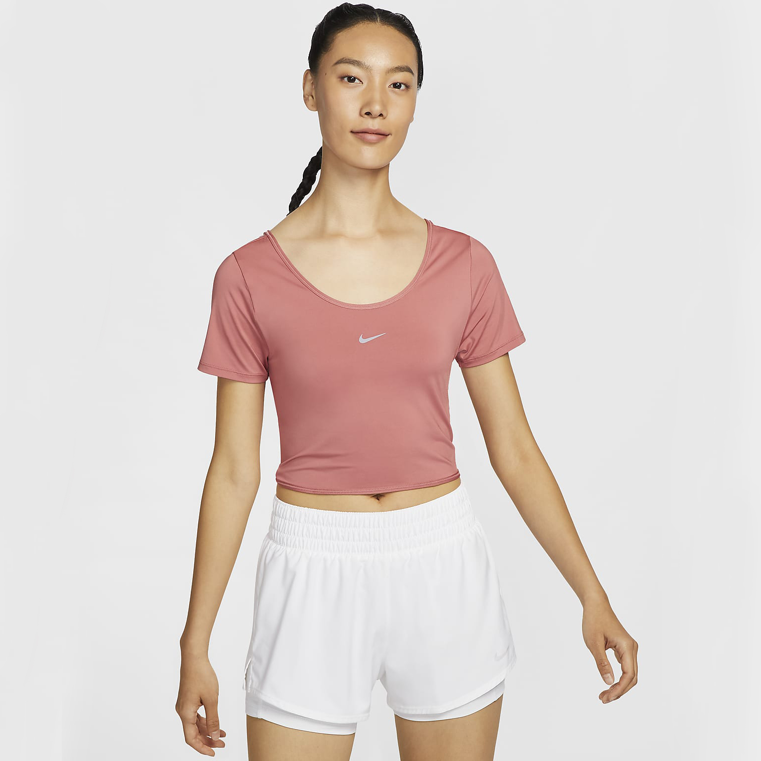 NIKE 나이키 여성 헬스 필라테스 반팔 티