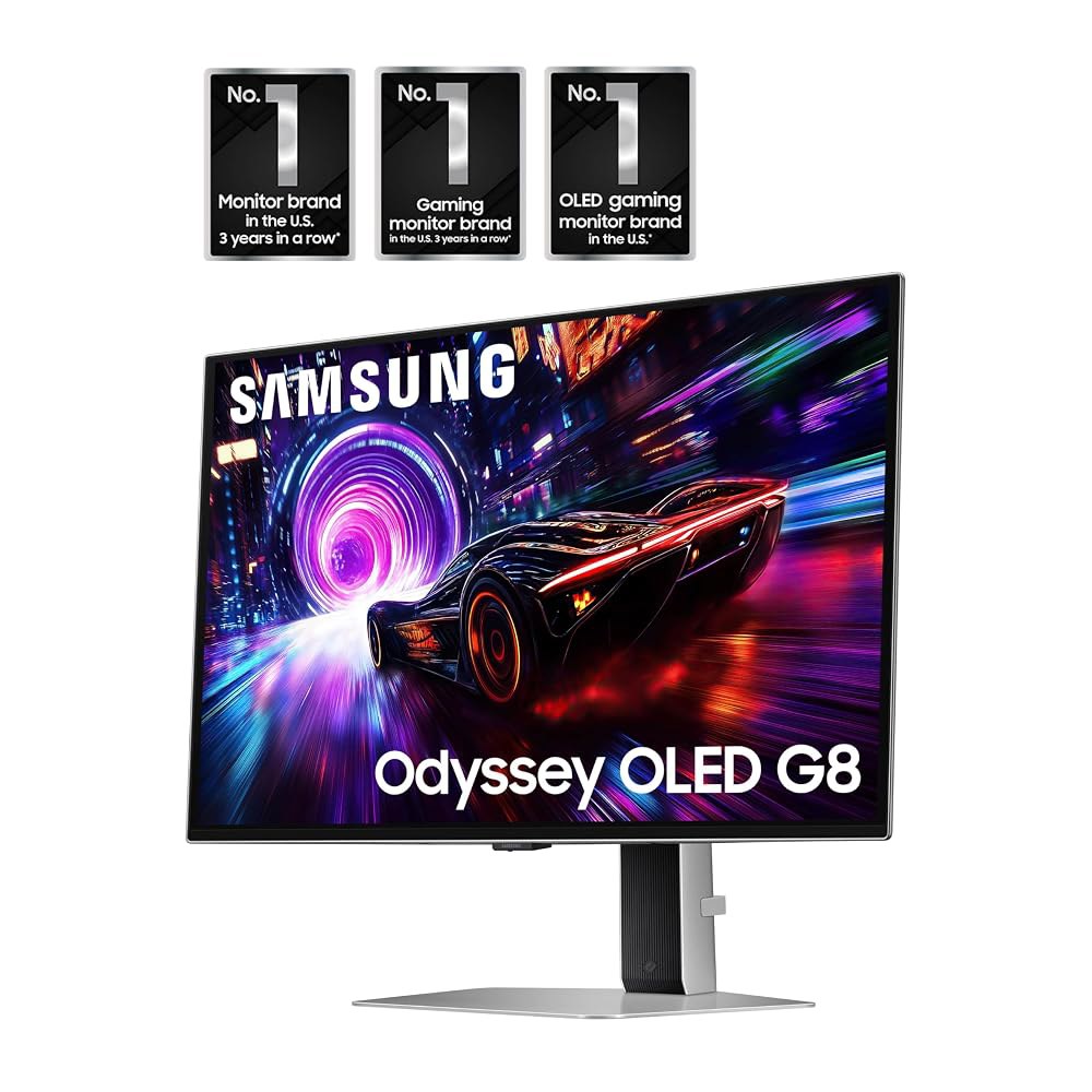 삼성 27인치 오디세이 QD-OLED G8 (G81SF), 4K, 240Hz, 게이밍 모니터, 0.03ms 응답 시간, 디스플레이HDR 트루 블랙 400, AMD 프리싱크 프리미엄 - 상세 이미지 3
