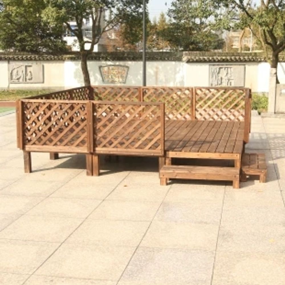 전원주택 평상 마루 야외 옥상 테이블 원목 간이 나무 - 상세 이미지 2