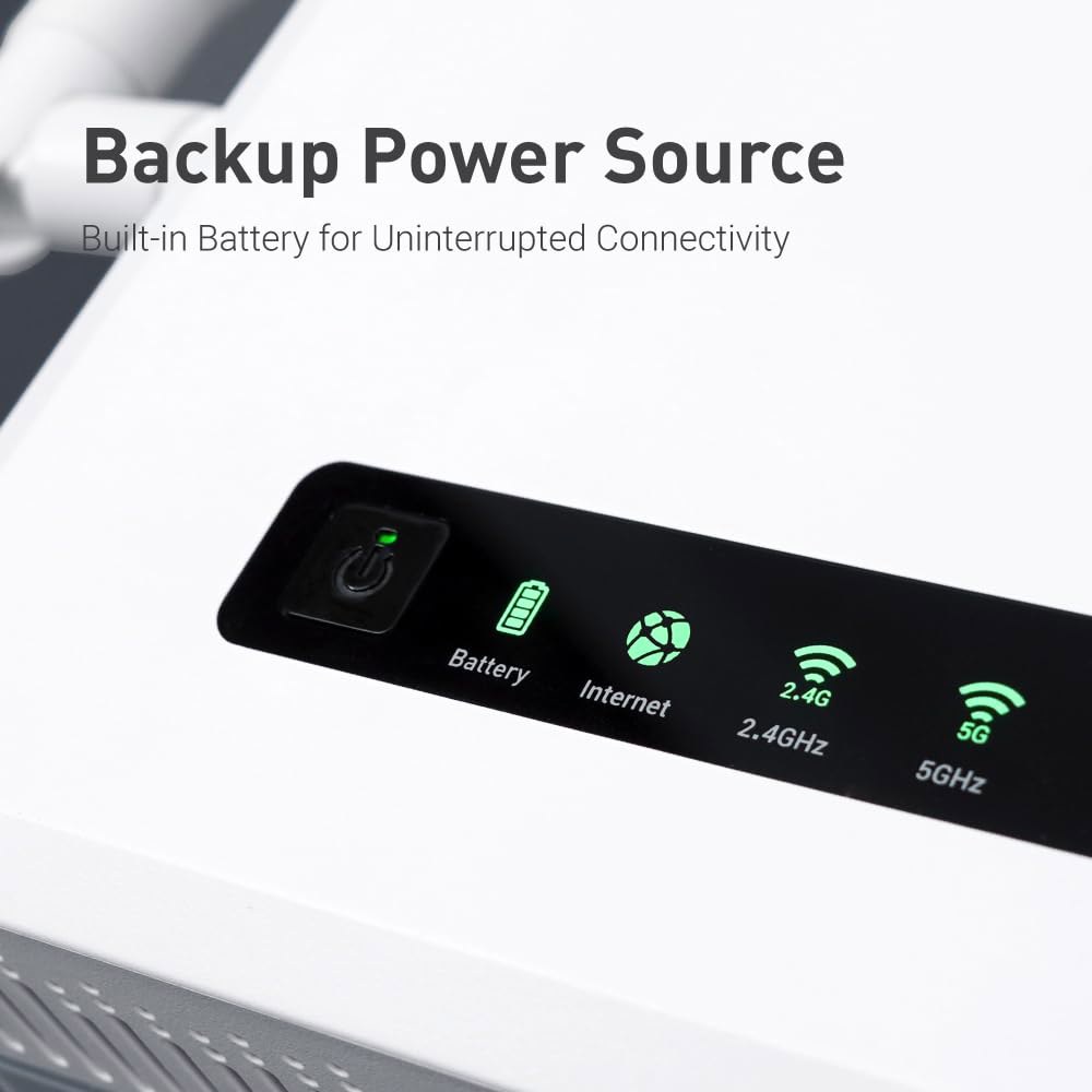 듀얼 SIM 카드 슬롯, Wi-Fi 6 셀룰러 라우터, 내장 배터리, 멀티 WAN, VPN, OpenWrt, 사무실, 소매, 이벤트, 비즈니스용 5G 라우터를 갖춘 GL.iNet - 상세 이미지 2