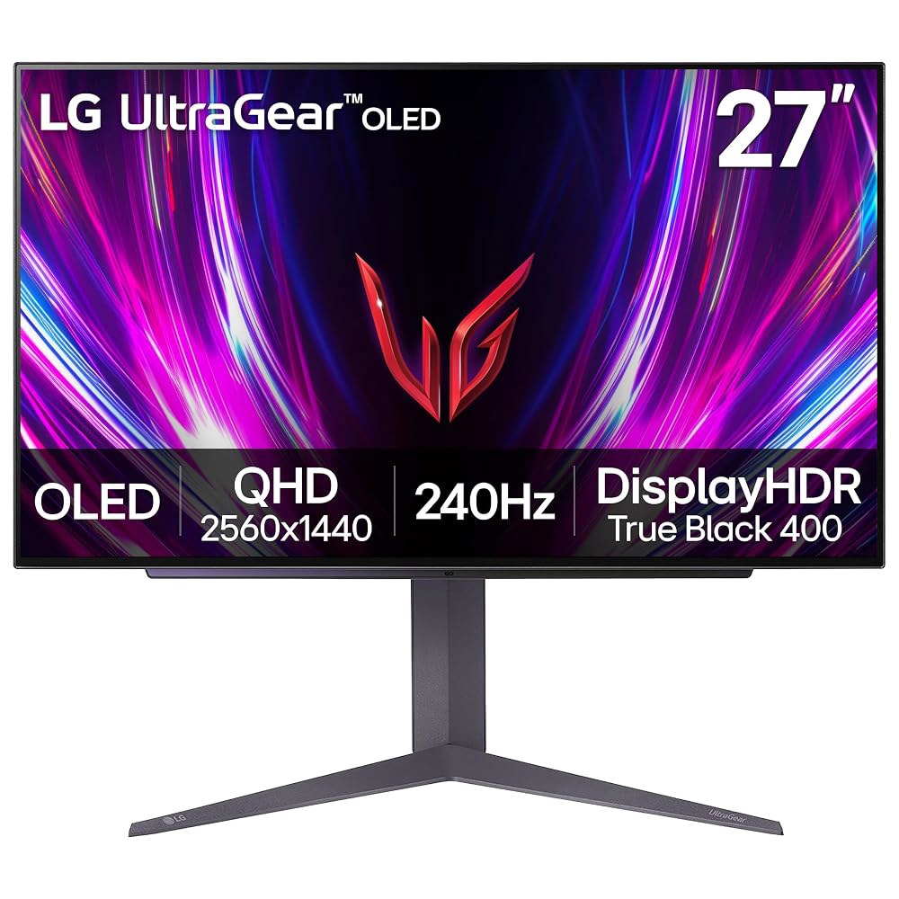 LG UltraGear 27GS93QE 27인치 QHD OLED 240Hz 0.03ms 게이밍모니터 몰입템 27 inches 27GS93QE-B - 상품 이미지