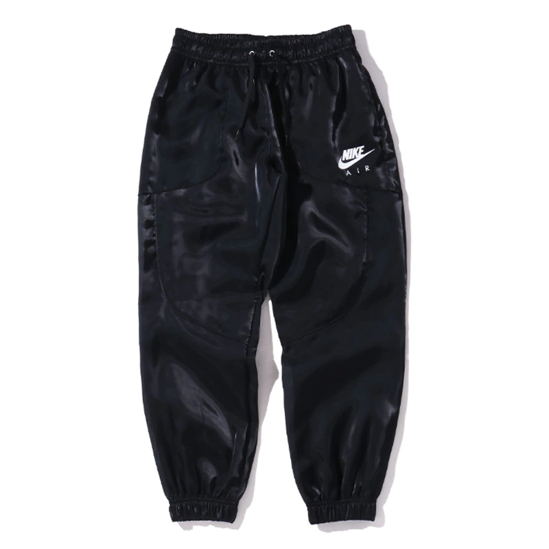 나이키 AIR PANT SHEEN 블랙 여성 우븐 팬츠
