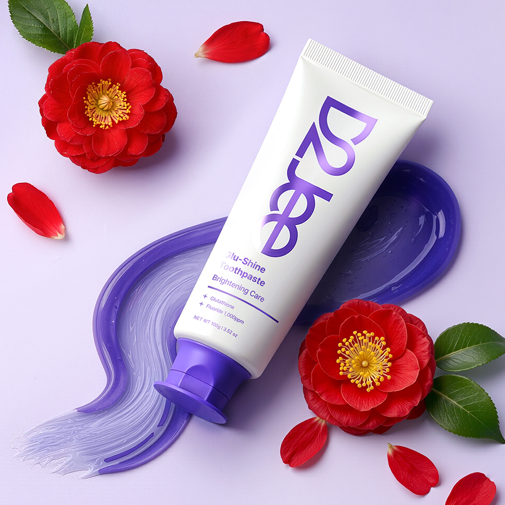 디투지 글루샤인 치약 퍼플 브라이트닝 케어 불소 누렁니 입냄새 보라색치약 100g, 5개 - 상세 이미지 4