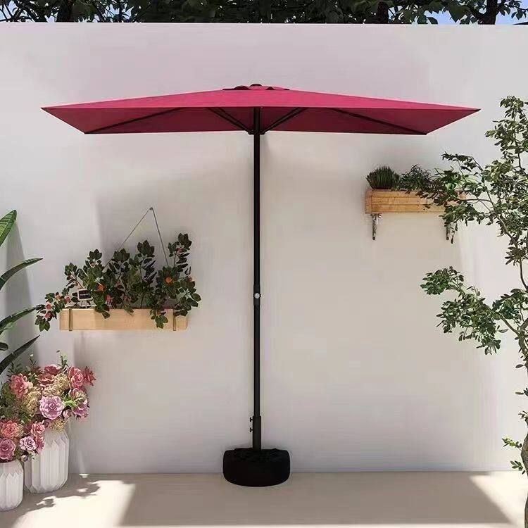 벽면 파라솔 하프파라솔 벽면설치 어닝 캐노피 야외 차양 카키 250x130cm - 상세 이미지 2