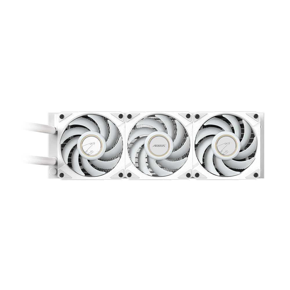 AORUS WATERFORCE X II 360 ICE 액체 CPU 쿨러, 360mm 라디에이터, 3배 120mm 저소음 ARGB 팬, 인텔 LGA1851, LGA1700 및 AMD - 상세 이미지 2