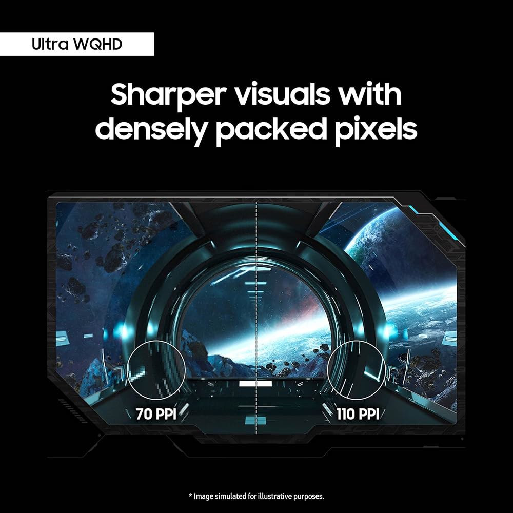 삼성 34 오디세이 G85SB 시리즈 QD-OLED 울트라 WQHD 커브드 게이밍 모니터, 175Hz, 0.03ms, 디스플레이 HDR 트루 블랙 400, AMD 프리싱크 프리미엄 - 상세 이미지 3