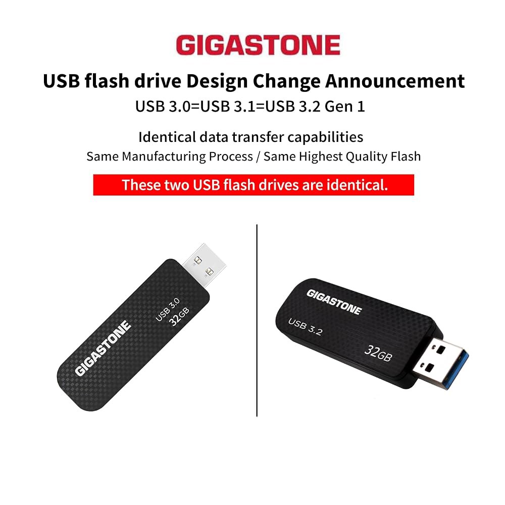 기가스톤 Z30 32GB USB3.0 플래시 드라이브, 캡리스 리트랙터블 디자인 펜 카본 파이버 스타일, 신뢰할 수 있는 성능 및 내구성 1 32GB USB3.0 - 상세 이미지 2