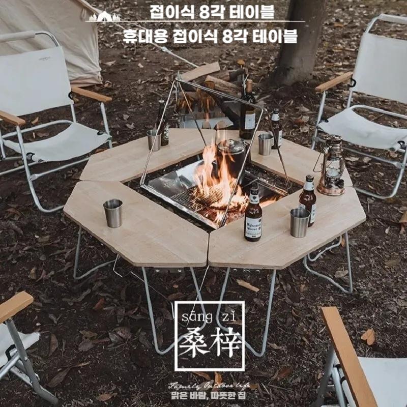 리프트테이블 (4PCS 세트) 캠핑테이블 화로대식탁 - 상세 이미지 2