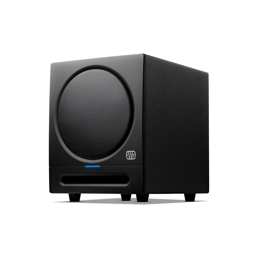 PreSonus Eris Sub 8BT - 8인치 파워 서브우퍼, 서브, 액티브 무선, 블루투스, 홈 오디오, 베이스 스피커, 시어터, 음악 제작, 게임 8개의 직조 유리 섬유 - 상품 이미지