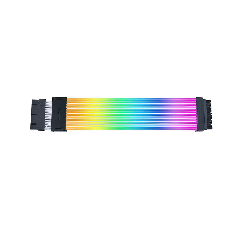 리안 리 스트리머 무선 24핀 RGB 메인보드 전원 연장 케이블(무선 컨트롤러 포함), 2.4GHz 조명 제어, 315mm(12.4인치) 12개의 라이트 가이드, 컨트롤러(포함) - 상세 이미지 3