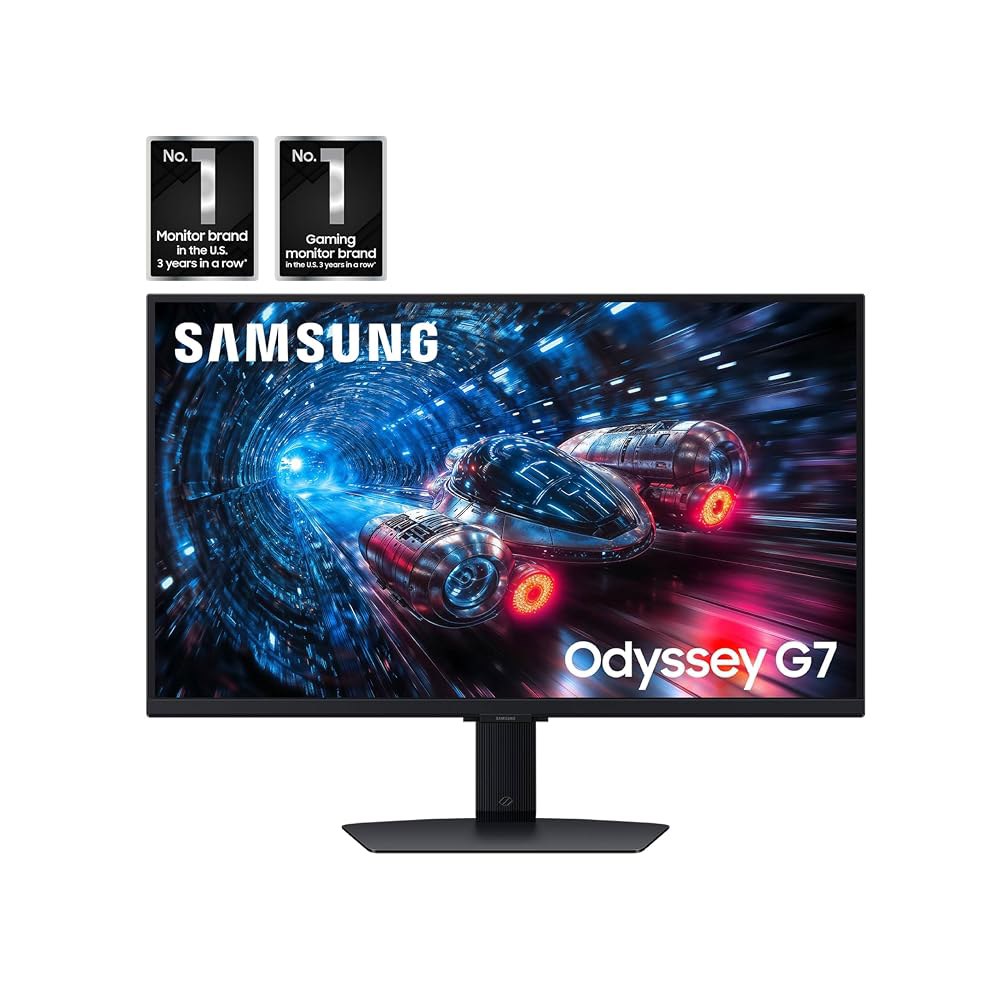 삼성 27인치 오디세이 G7(G70F) 시리즈 게이밍 모니터, 4K FHD 고속 IPS 듀얼 모드 180Hz 주사율, NVIDIA G-Sync 호환, AMD FreeSync 프리미 - 상세 이미지 2