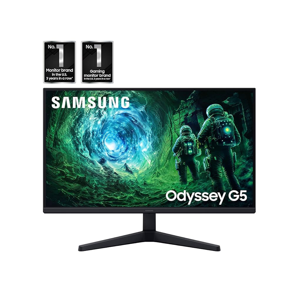삼성 27인치 오디세이 G5(G53F) 시리즈 QHD 게이밍 모니터 200Hz 주사율, IPS 패널, HDR10, AMD 프리싱크 프리미엄, 블랙 이퀄라이저, 자동 소스 스위치(L - 상세 이미지 2