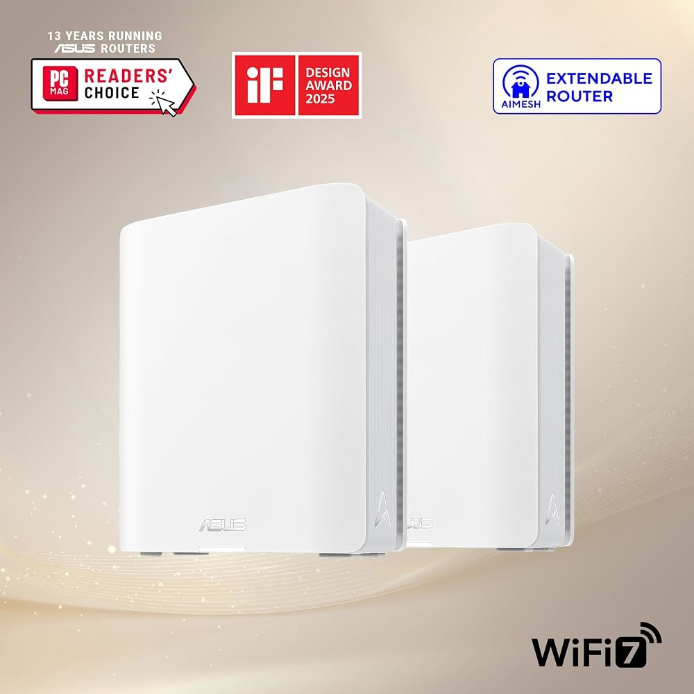 ASUS ZenWiFi BT10 WiFi 7 메시 라우터 - 트라이밴드, 6K 평방피트, x2 10G(2팩) - 상세 이미지 2
