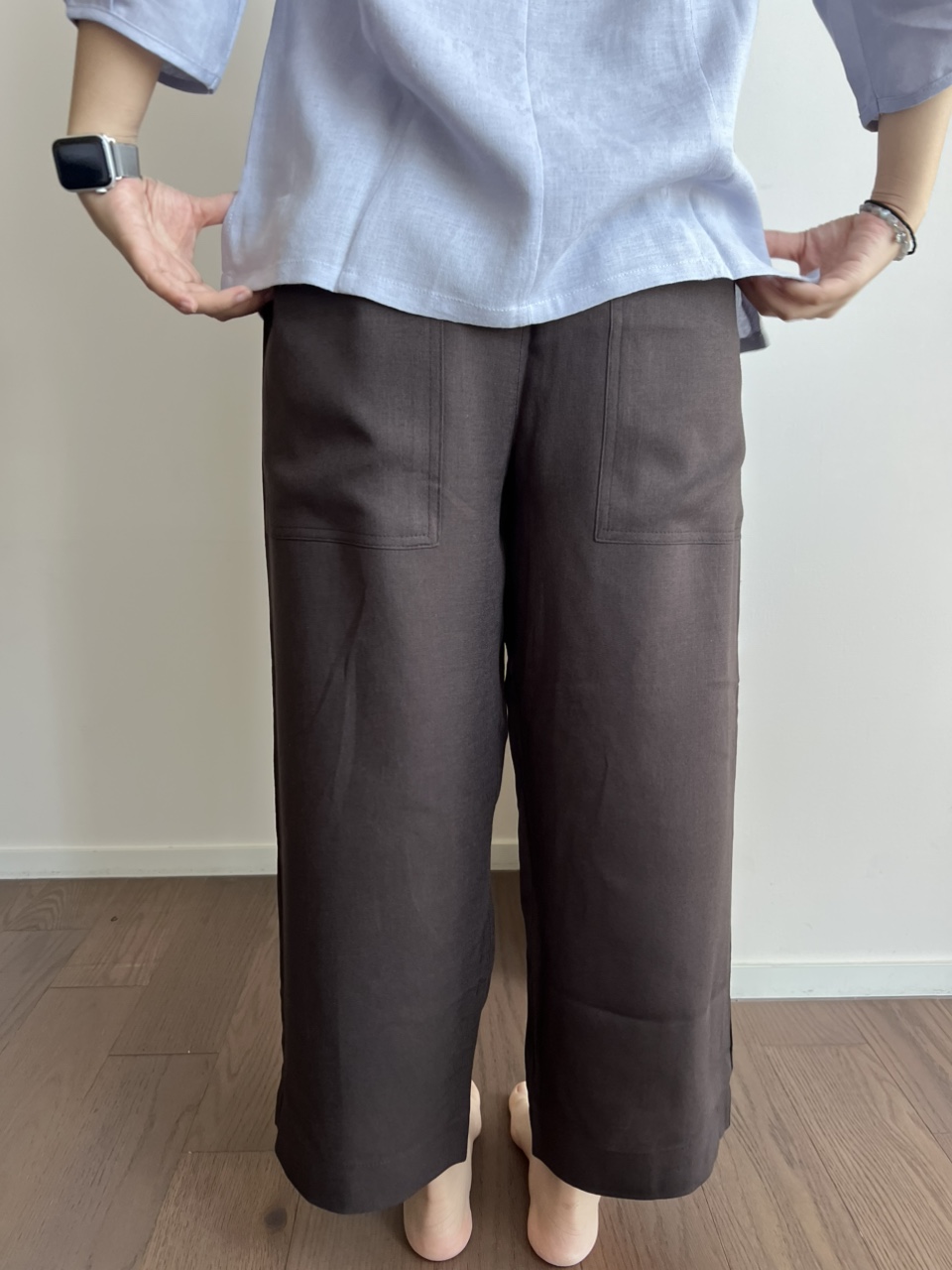 여자 우드 통바지 봄여름가을바지 생활한복 개량한복 이미지 7