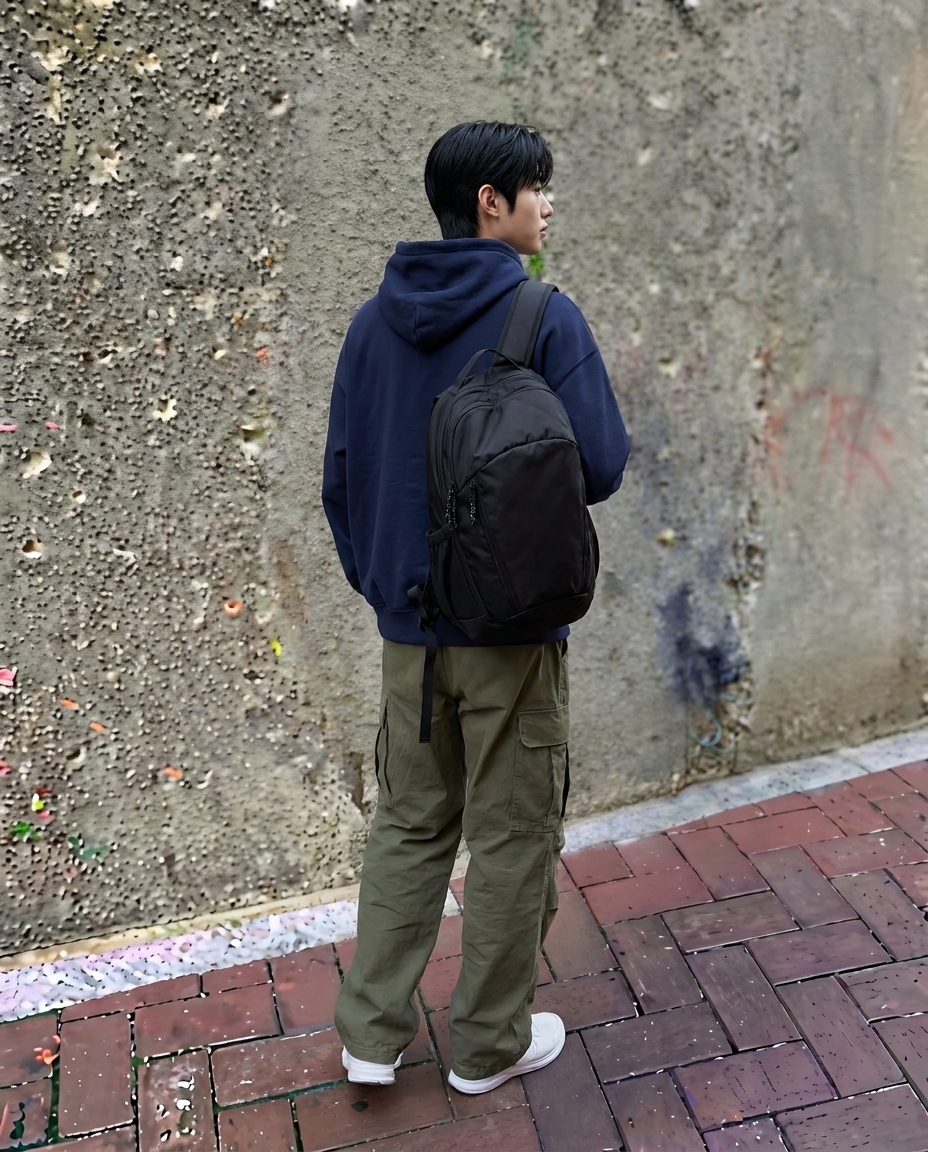 벤쿠쿠 백팩 고프코어 프레임 커뮤터 출퇴근 여행용 운동용 데일리 맨티스 코듀라 26L - 상세 이미지 5