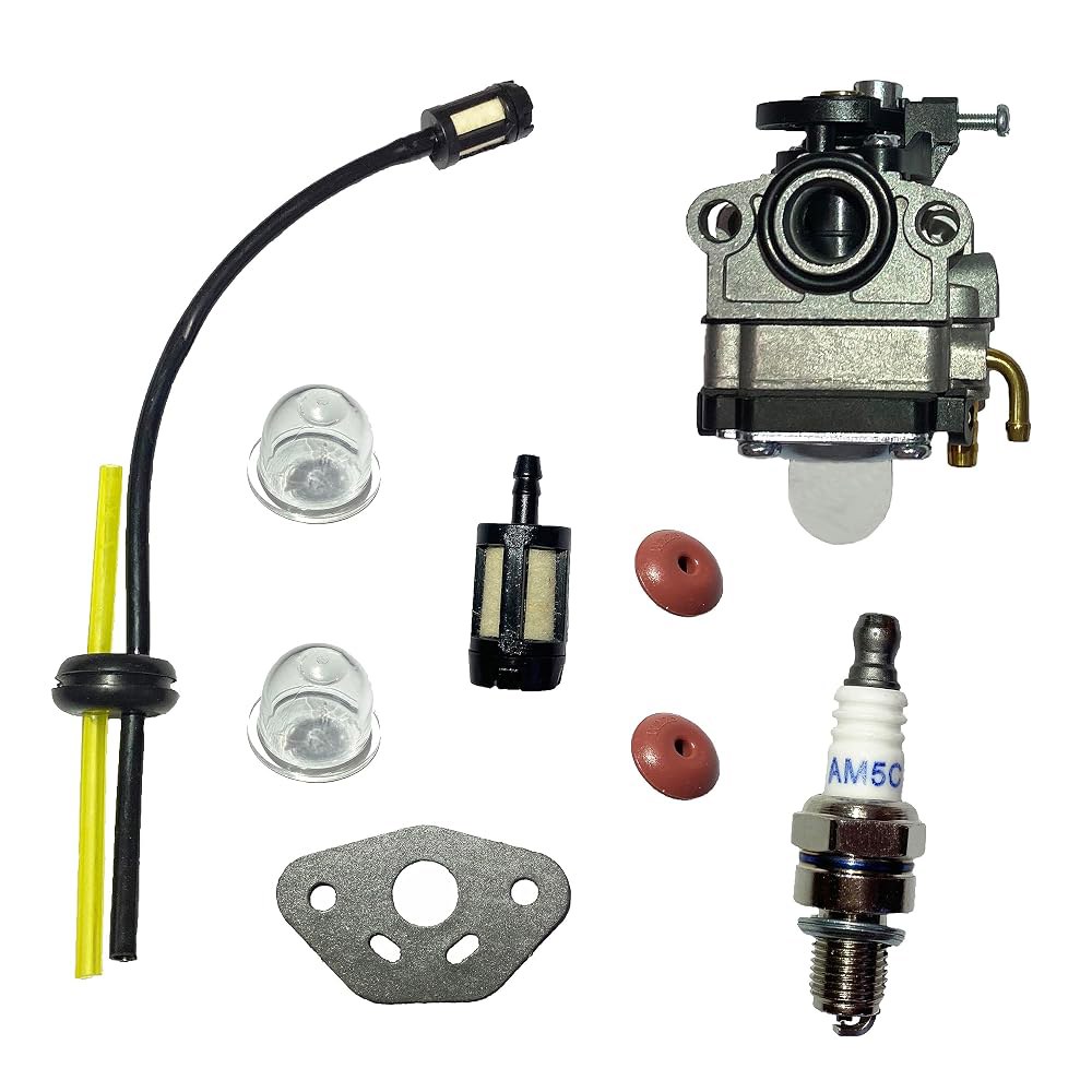 Carburetor Carb Kit For Ryobi 4 Cycle S430 WeedEater 잔디 깎는 기계 교체 20016-81020 20016-81021 연료 라인 키트 포함 - 상품 이미지