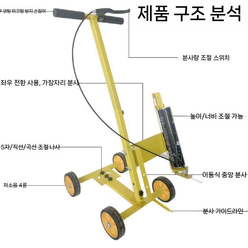 차선도색기계 주차라인 도색기 차선마킹기 도로 라인마킹 2륜 이미지 6
