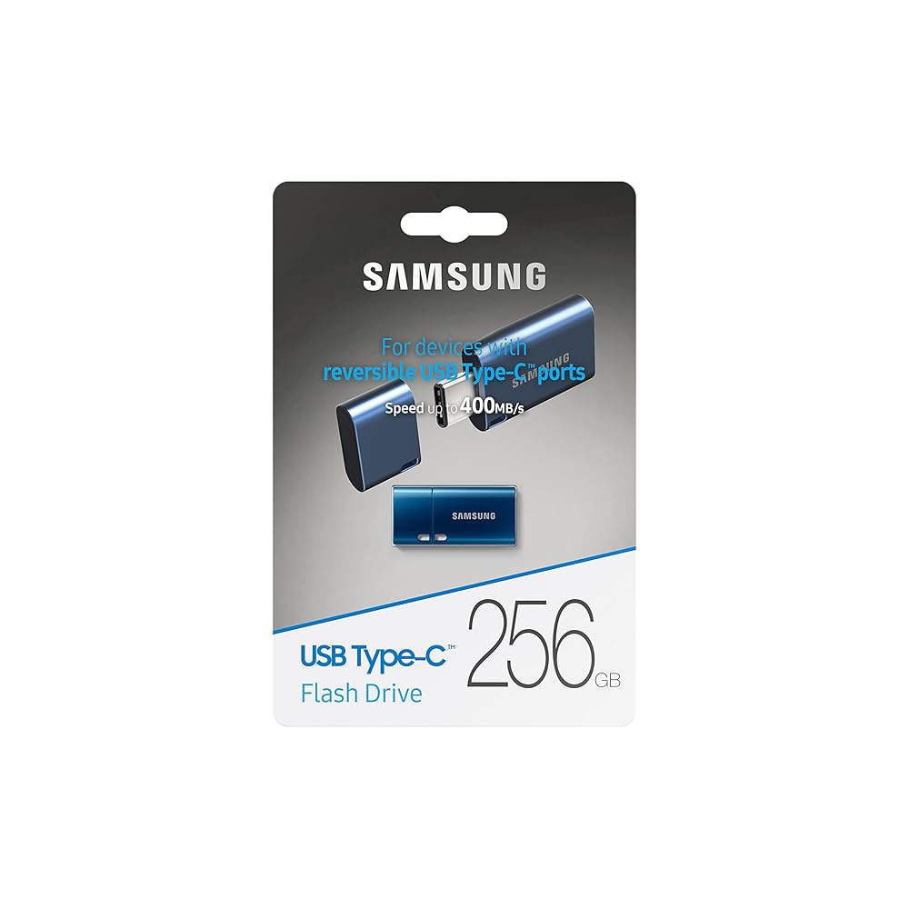삼성 Type-C USB 플래시 드라이브 256GB, 3.2 1세대, 최대 400MB/s 4GB 파일을 15초 만에 전송, 3.0/2.0과 호환, 방수, 컴퓨터 및 모바일용 스토리 - 상세 이미지 3