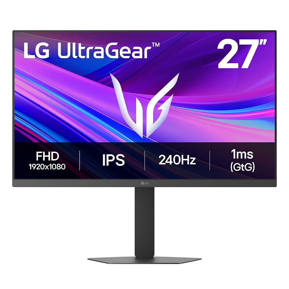 LG 27G440A-B 27인치 울트라기어 풀 HD (1920 x 1080) IPS 게이밍 모니터, 240Hz, 1ms, G-SYNC 호환, FreeSync 프리미엄, HDMI - 상품 이미지