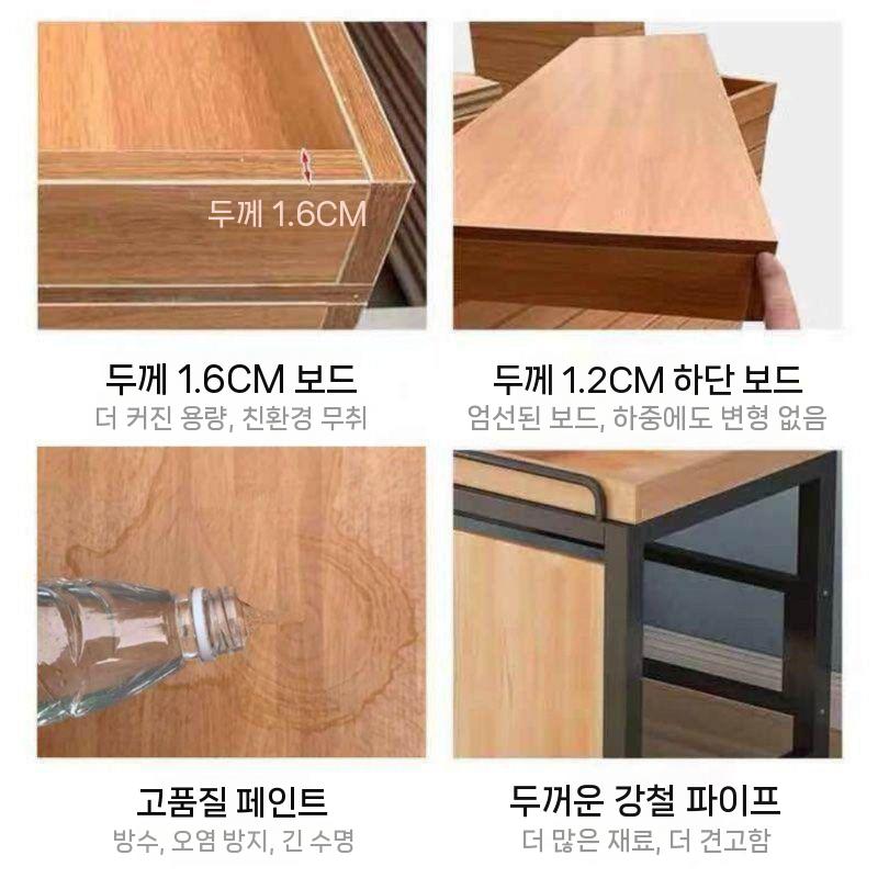 베이커리 진열대 매대 마트 전시대 우드 진열선반 과일 야채 2단 이미지 6