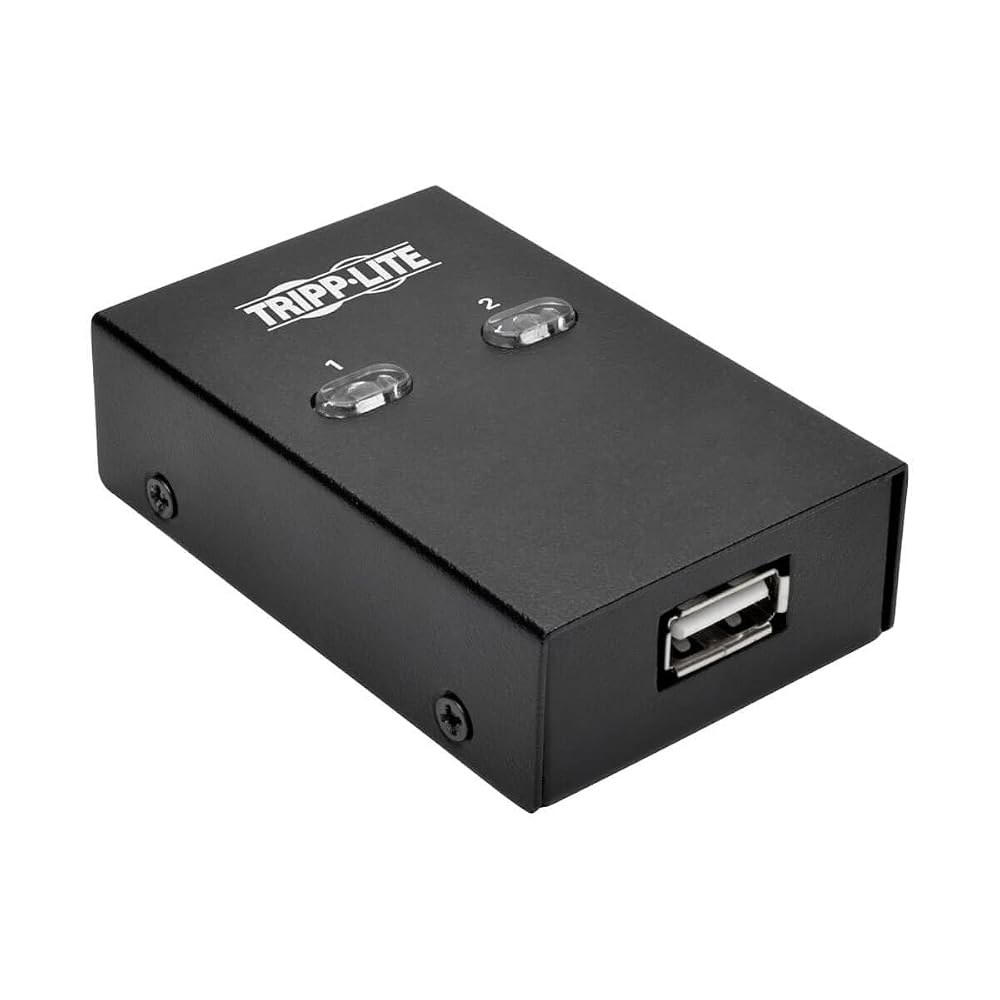 USB 프린터 공유 스위치 2포트 USB 2.0 스캐너 선택기 Tripp Lite 2-Port - 상품 이미지