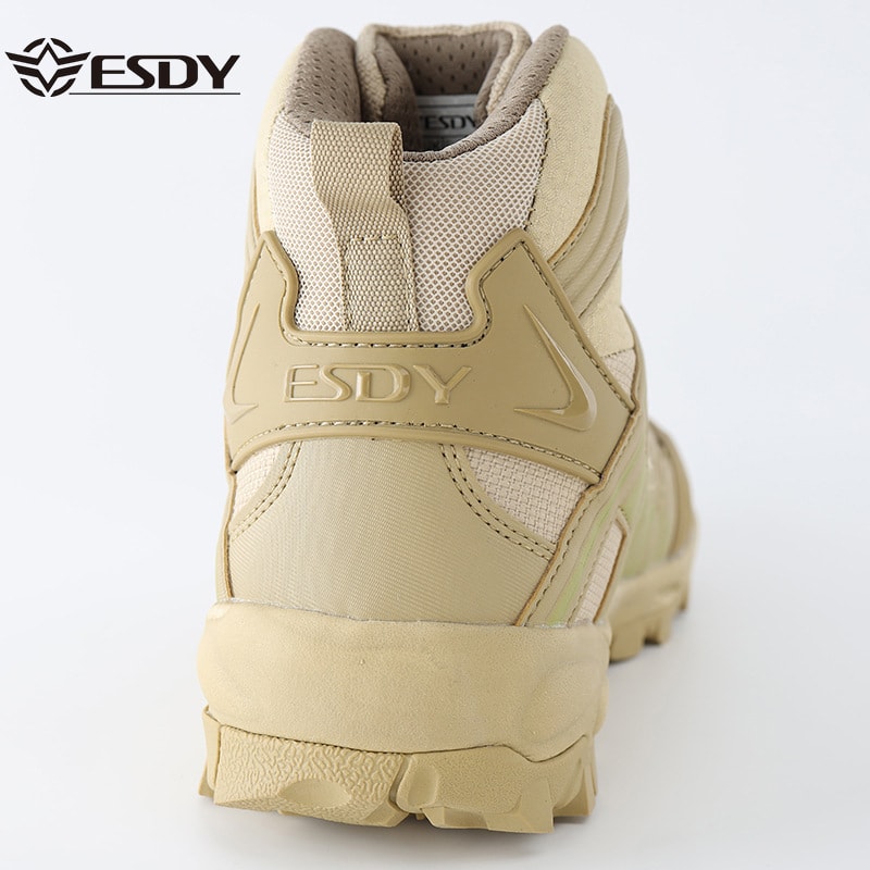 ESDY 남성 다이얼 하이탑 트레킹화 아웃도어 등산화 카키, 255 이미지 6