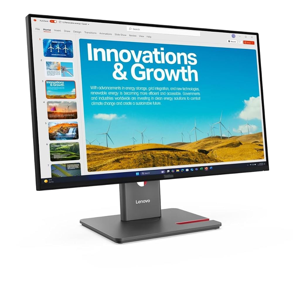 레노버 씽크비전 P24QD-40 24인치 클래스 WQHD LED 모니터 - 16 9 이클립스 블랙 - 상품 이미지
