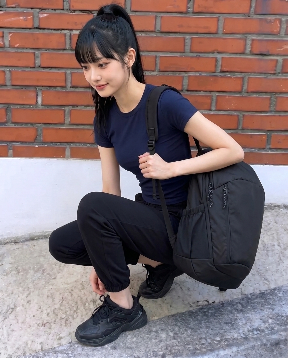 벤쿠쿠 백팩 고프코어 프레임 커뮤터 출퇴근 여행용 운동용 데일리 맨티스 코듀라 26L 이미지 7