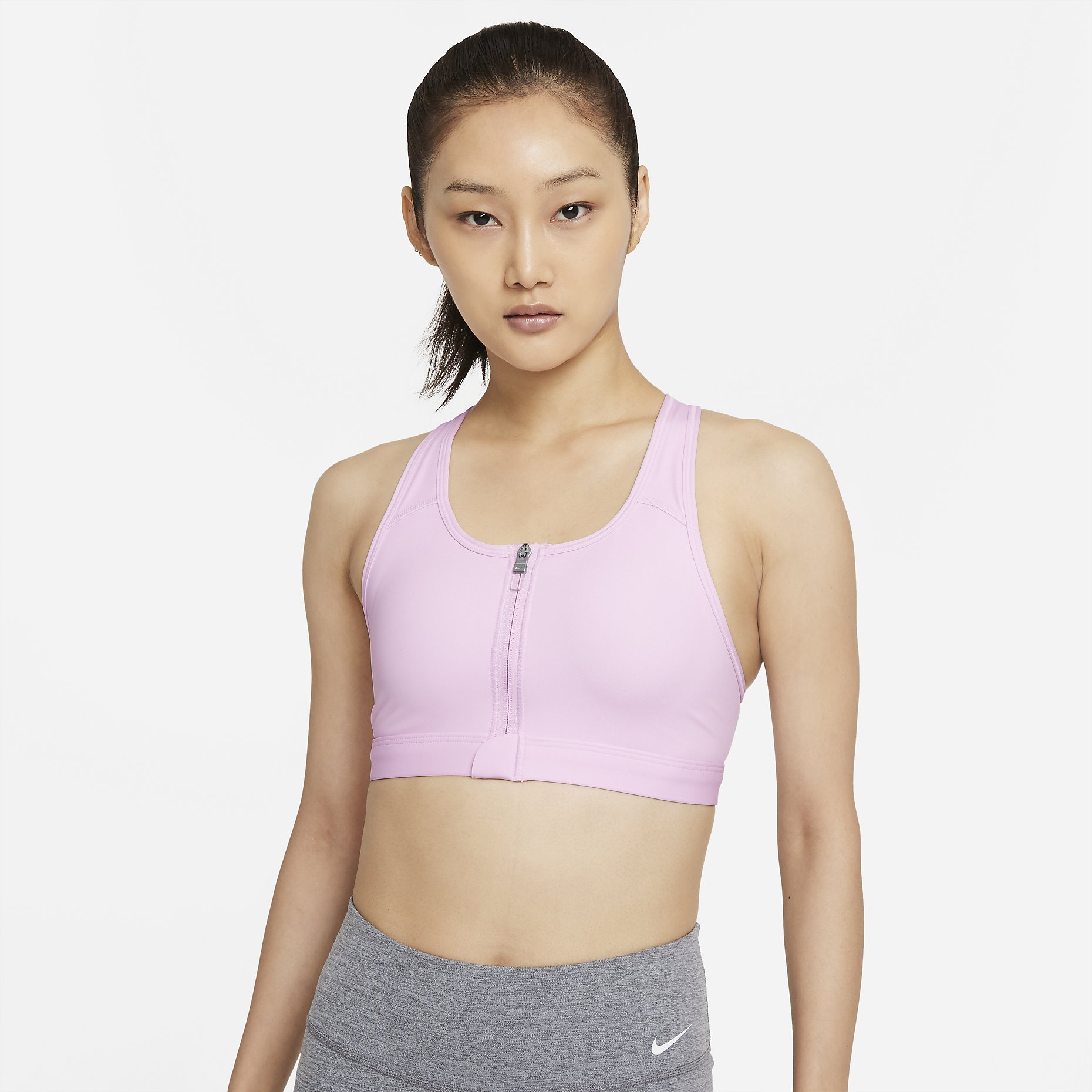 나이키 DF SWSH ZIP FRONT BRA 여성 스포츠 브