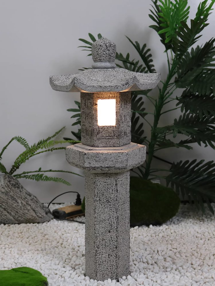 정원 석등 조경등 돌탑 소품 펜션 마당 장식 화단 A형 40cm 이미지 6
