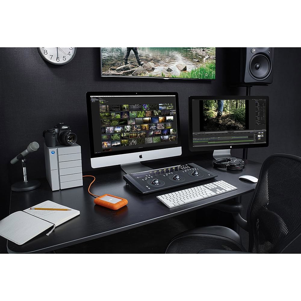 LaCie Rugged USB-C, 5TB, 휴대용 외장 하드 드라이브, 낙하, 충격, 먼지, 방수, Mac 및 PC용(STFR5000800) 5 TB - 상세 이미지 2
