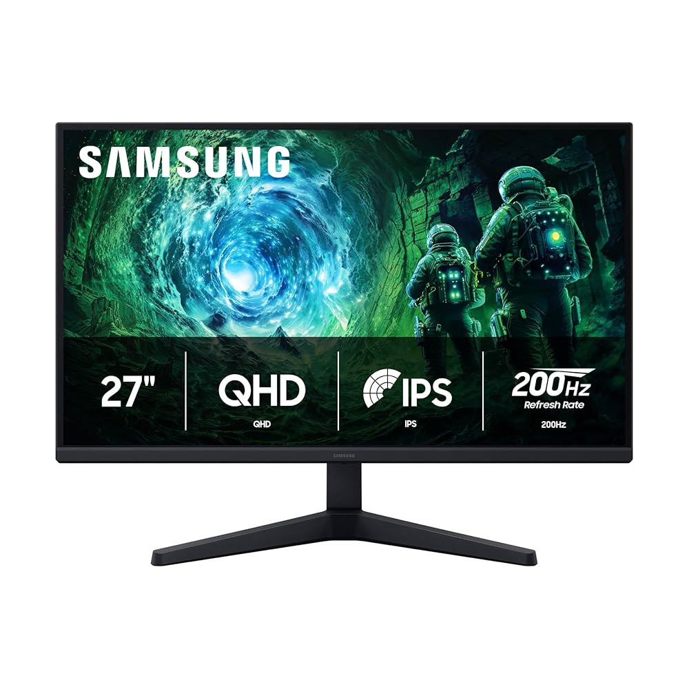 삼성 27인치 오디세이 G5(G53F) 시리즈 QHD 게이밍 모니터 200Hz 주사율, IPS 패널, HDR10, AMD 프리싱크 프리미엄, 블랙 이퀄라이저, 자동 소스 스위치(L - 상품 이미지
