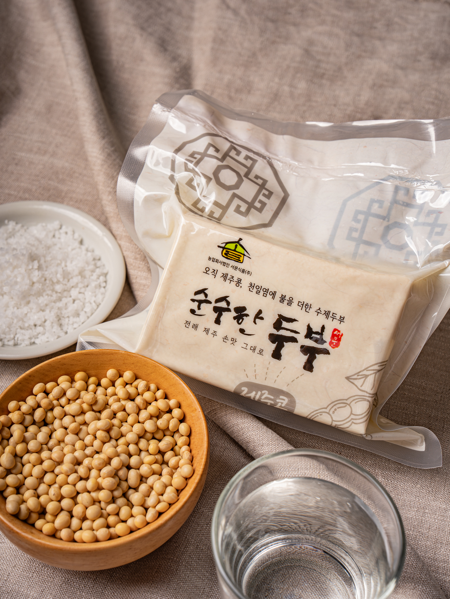 오직 제주콩으로만든 수제 물두부 320g - 상품 이미지