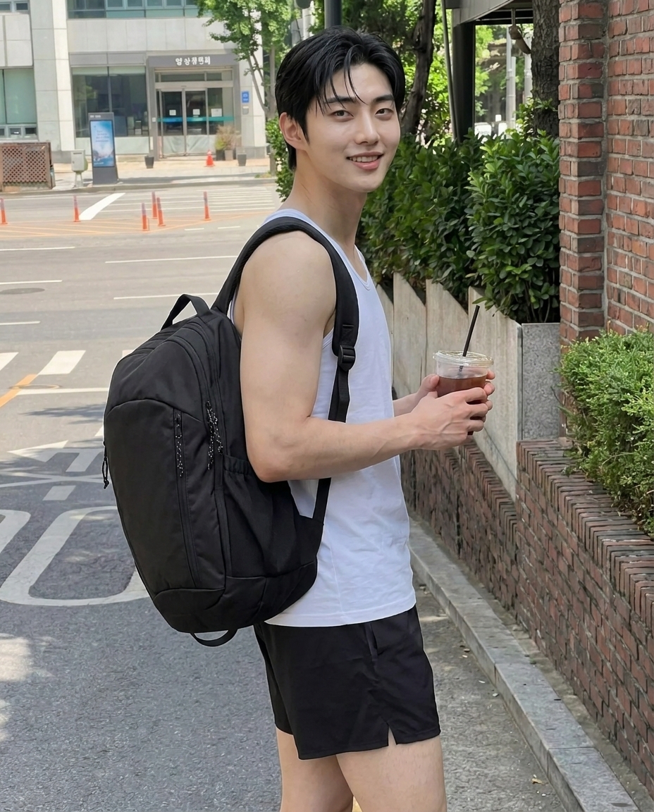 벤쿠쿠 백팩 고프코어 프레임 커뮤터 출퇴근 여행용 운동용 데일리 맨티스 코듀라 26L - 상세 이미지 3