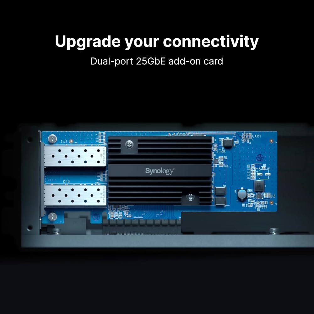 Synology 2포트 25GbE SFP28 PCIe 네트워크 어댑터(E25G30-F2) E10G30-T2 - 상세 이미지 3