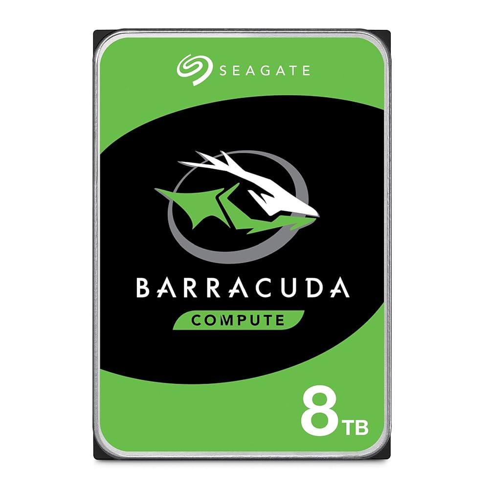 Seagate Barracuda 8TB 내장 하드 드라이브 HDD 컴퓨터 데스크탑 PC용 3.5인치 SATA 6Gb/s 5400RPM 256MB 캐시(ST8000DMZ04/004) - 상품 이미지