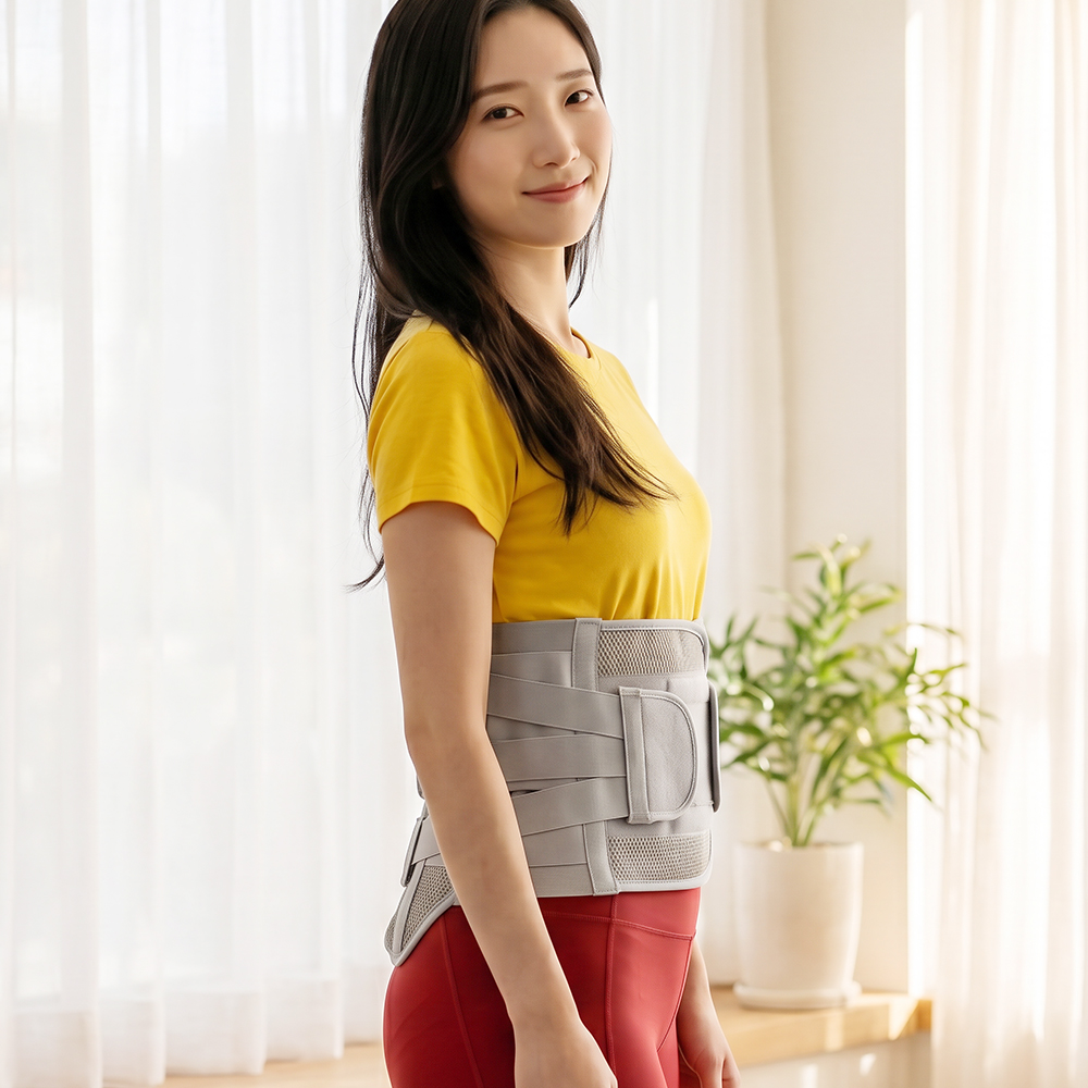 코어런 그레이 BN-401LSO 높은폭 허리보조기 의료용 압박 디스크 척추 요추 골절 - 상세 이미지 2