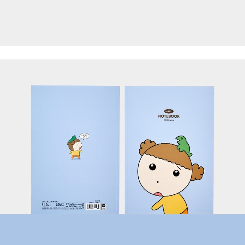 마루는강쥐 B5 제본 노트 귀여운 노트 7mm 24매 캐릭터 공책 일기장 공룡마루 - 상세 이미지 3