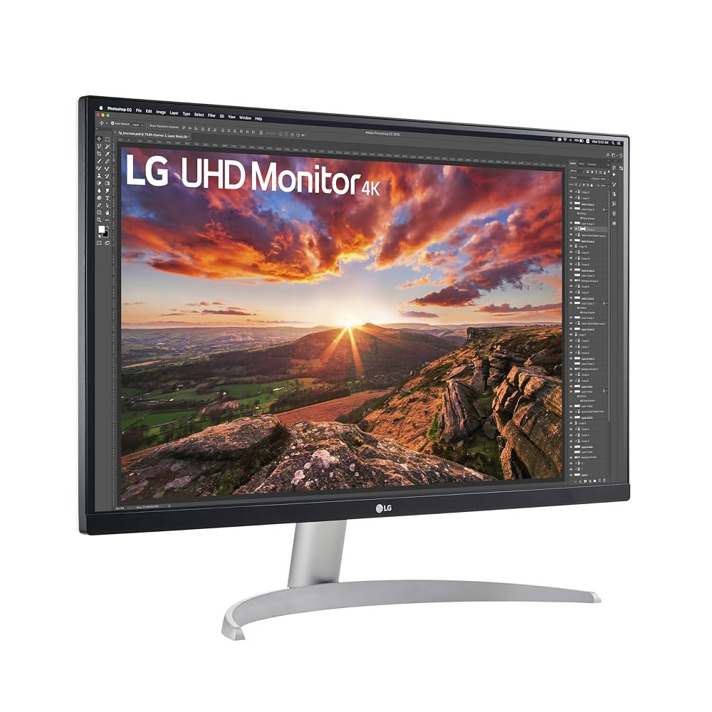 LG 27UP600-W 27인치 초미세 4K UHD(3840x2160) IPS 컴퓨터 모니터, AMD 프리싱크, VESA 디스플레이 HDR 400, 리더 모드, 플리커 세이프, - 상세 이미지 2