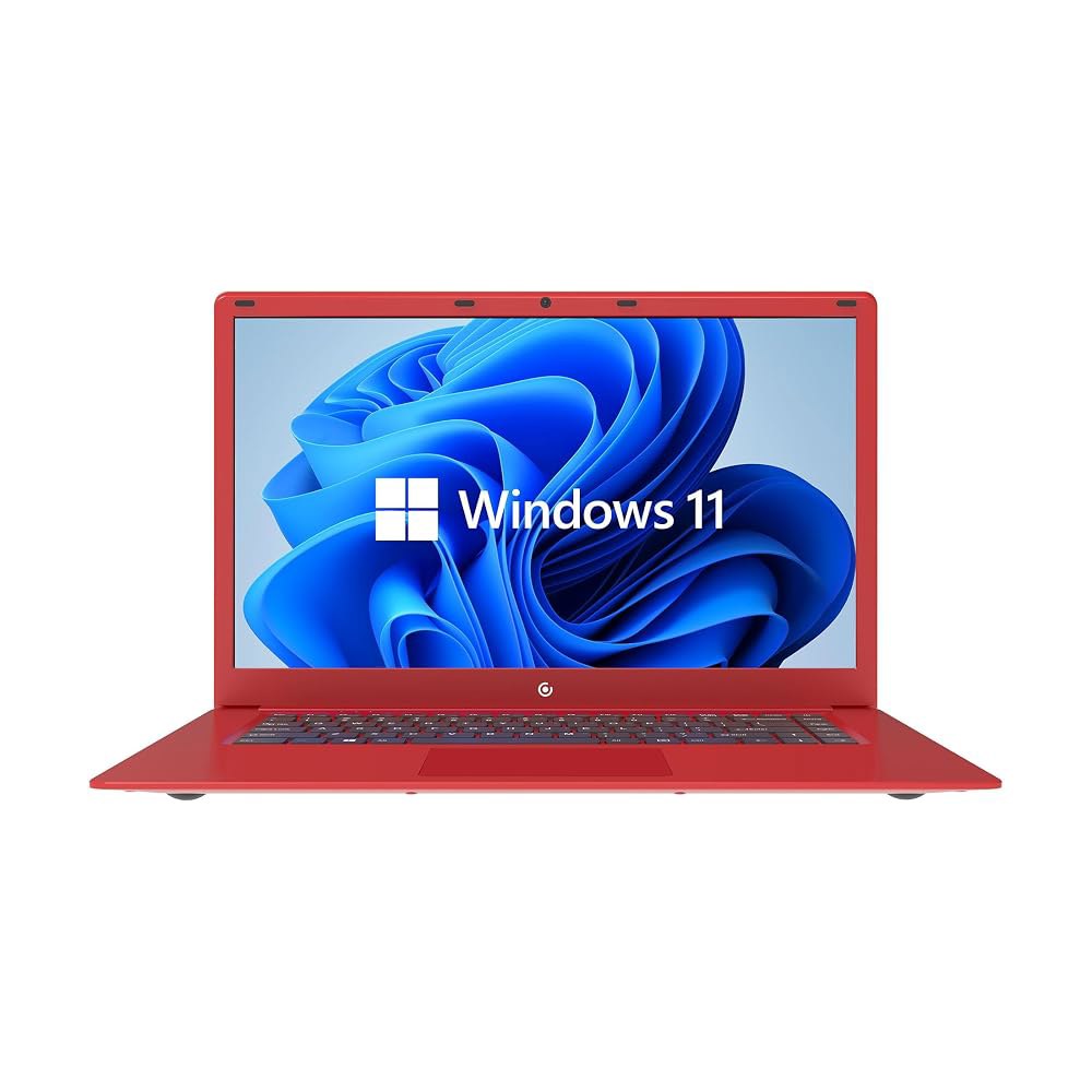 15.6인치 풀 HD 인텔 4GB RAM 64GB SSD 노트북(Windows 11 포함) - 빨간색 Red 상품 이미지