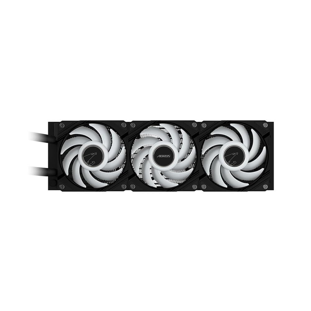 AORUS WATERFORCE II 360 액체 CPU 쿨러, 360mm 라디에이터, 3x120mm 저소음 ARGB 팬, 인텔 LGA1851, LGA1700 및 AMD AM5와 - 상세 이미지 3