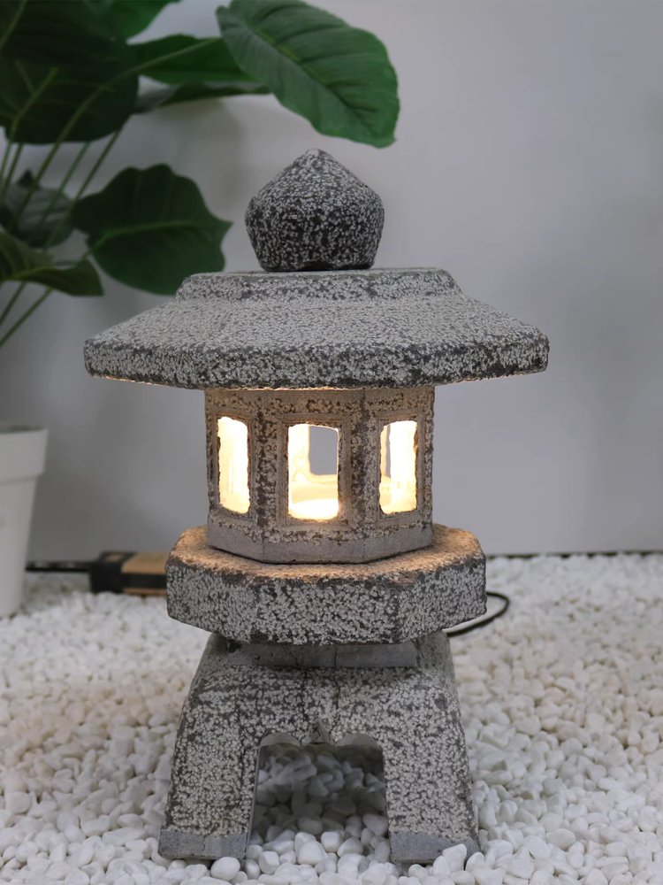 정원 석등 조경등 돌탑 소품 펜션 마당 장식 화단 A형 40cm - 상세 이미지 5