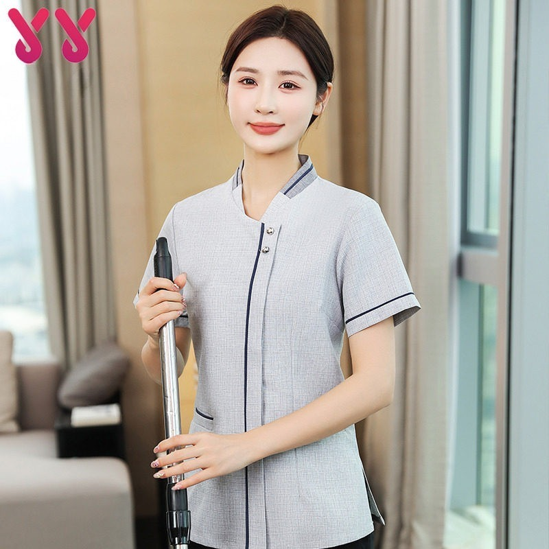 미화 유니폼 청소 미화복 호텔 병원 근무복 빌딩 단체복 건물 남녀 작업복 사무실 객실 이미지 6