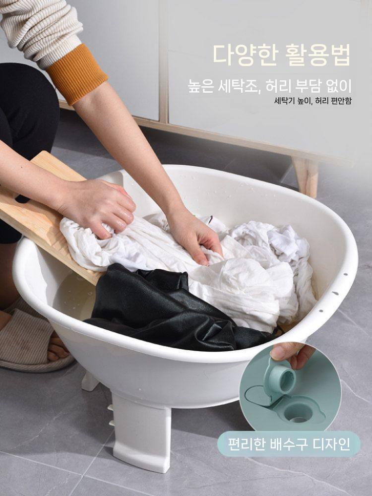 좌욕통 다라이 조립식 좌욕 대형 욕실 바가지 다용도 화이트 이미지 7