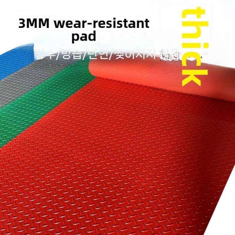 창고 바닥매트 논슬립 고무 PVC 작업장 출입구 미끄럼방지 레드 2.5mm 폭 0.9m 단위 1m - 상세 이미지 3