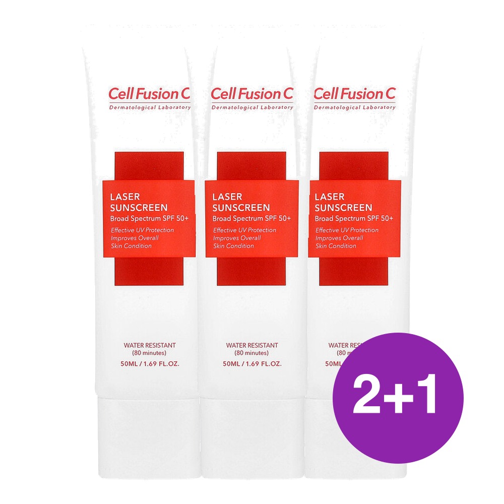 Cell Fusion C 레이저 자외선 차단제 SPF 50 50ml, 3개 - 상품 이미지