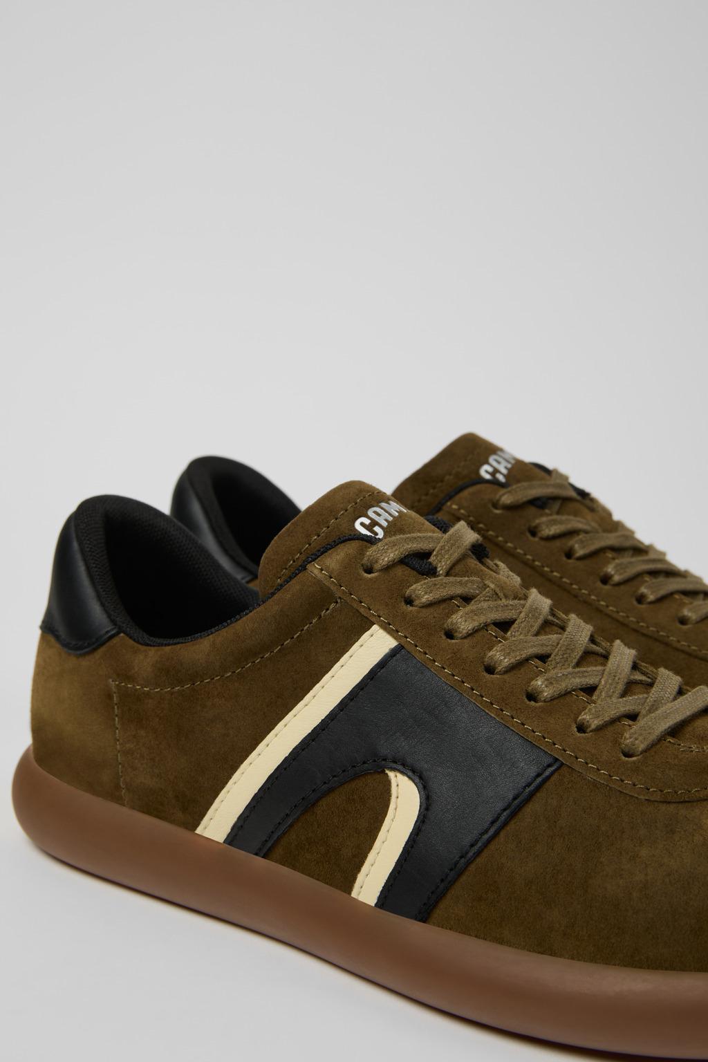 캠퍼 멀티컬러 누벅 레더 스니커즈 Pelotas Soller K100937-026 GREEN - 상세 이미지 2